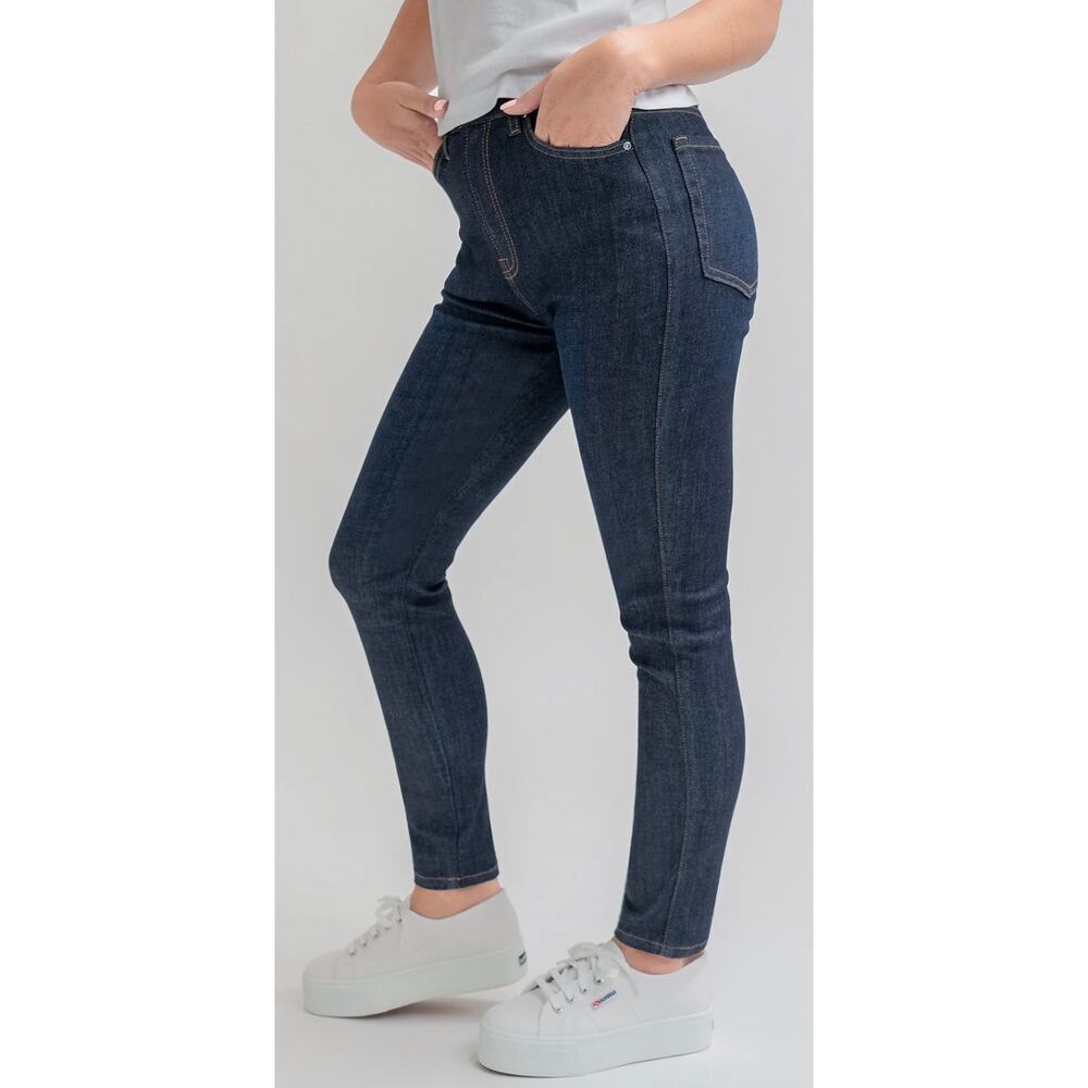 Sene Skinny High Rise Ankle Dark wash blue jeans, size 14/ 32” waist